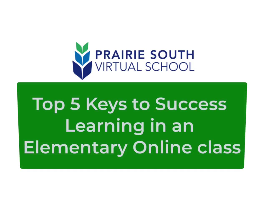 Top 5 Keys to Success - Elementary Online Learning