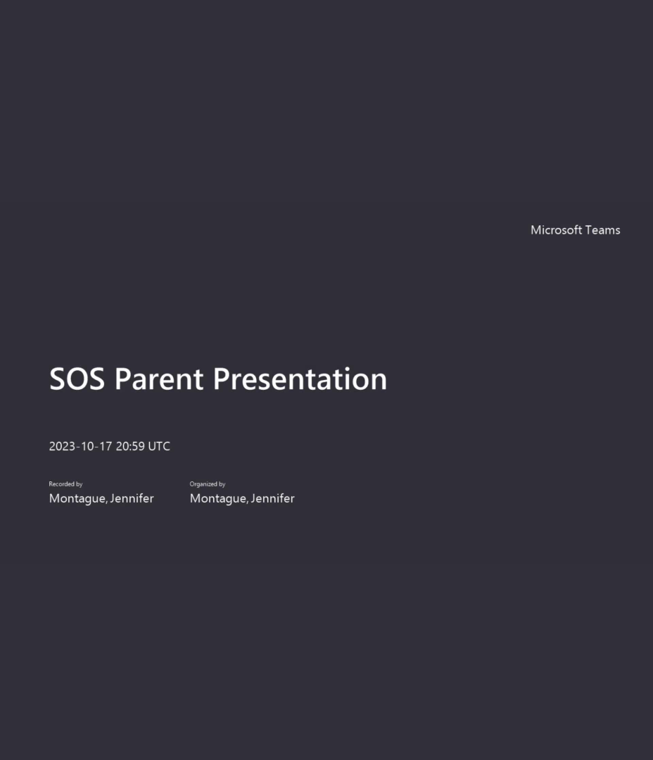 Prairie South Schools SOS Parent Presentation 2023
