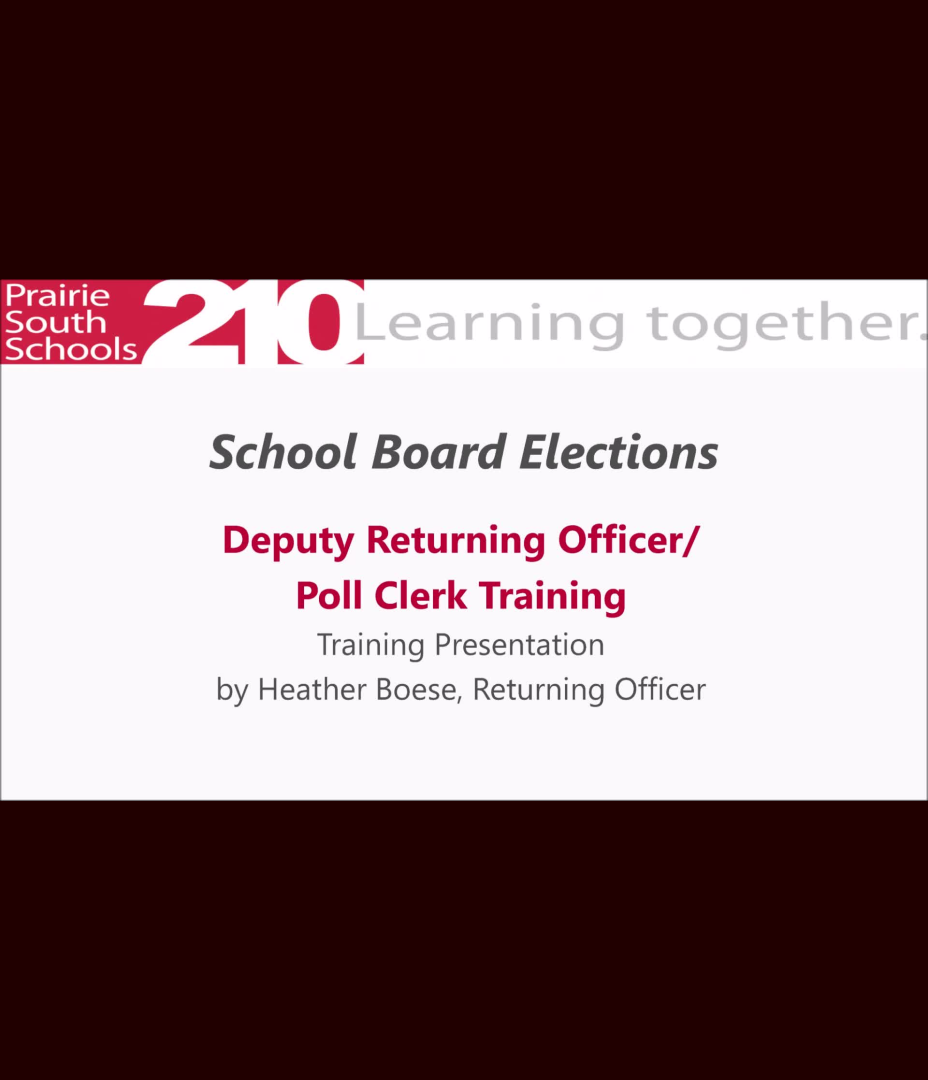 Elections Training 2020