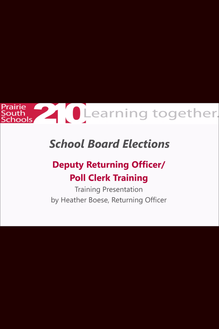 Elections Training 2020